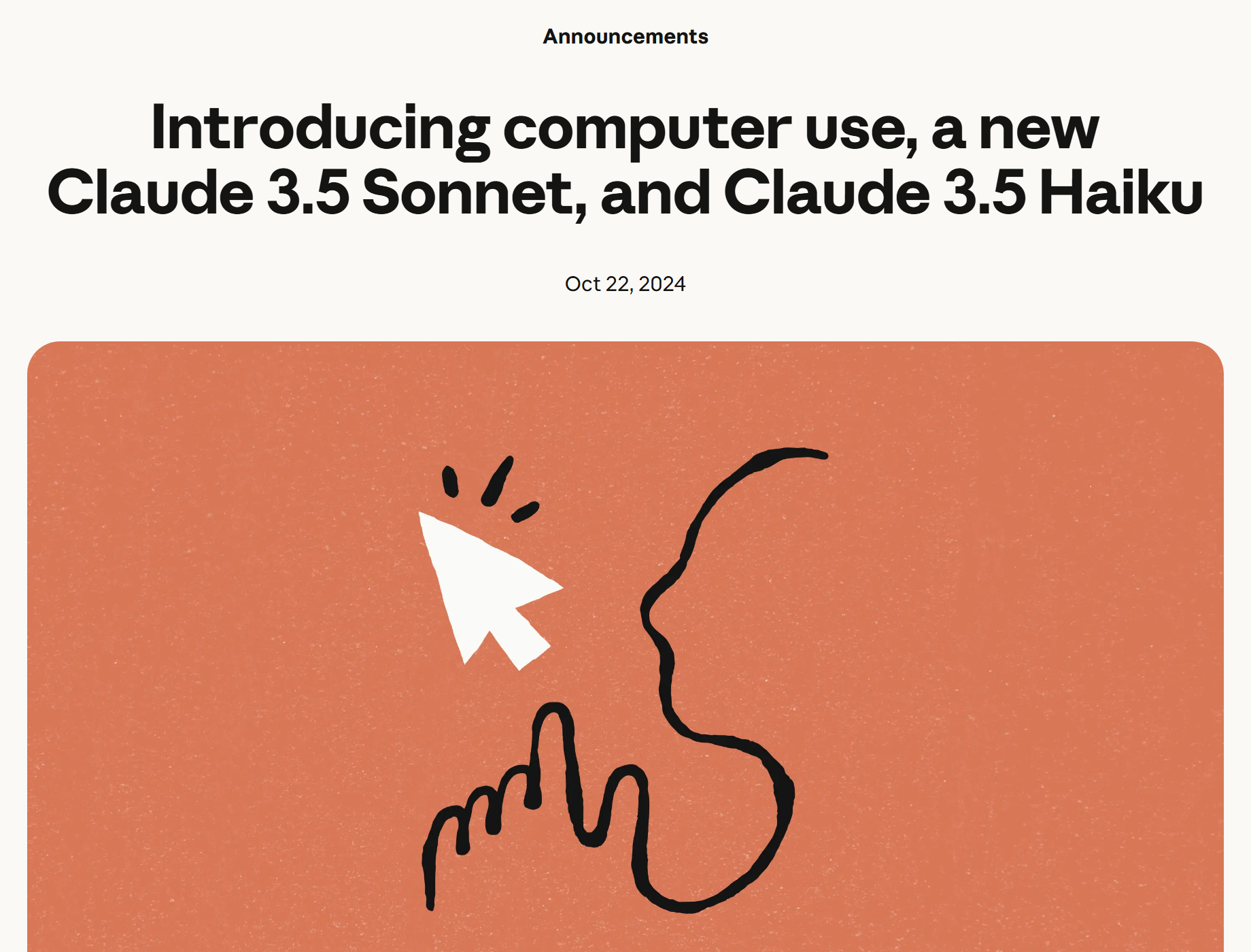 Anúncio da Anthropic: Introducing computer use, 22 de outubro de 2024