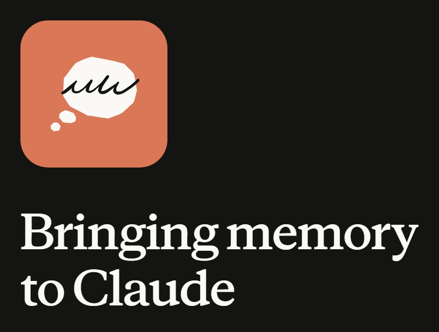Anúncio oficial: Bringing memory to Claude